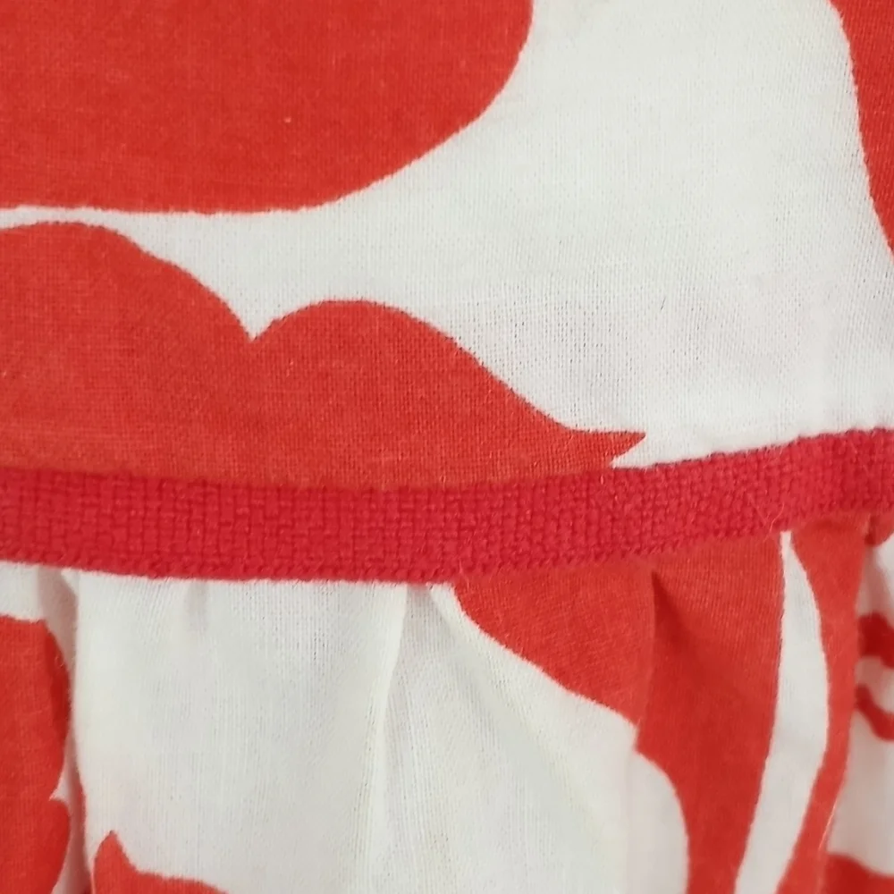Zara Strapless Red and White Floral Sundress - Picture 4 of 9